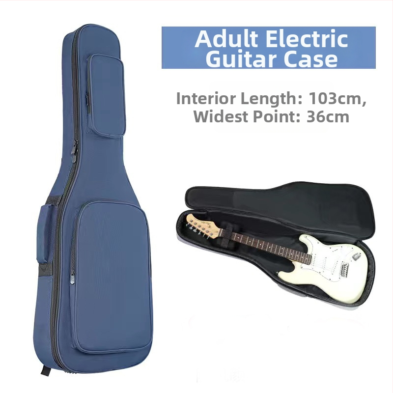 Taška na elektrickú gitaru a basgitaru, s hrubým polstrovaním, vonkajšia Oxford látka, vnútorná podšívka bavlna, batoh s oblúkovým ramenným popruhom
