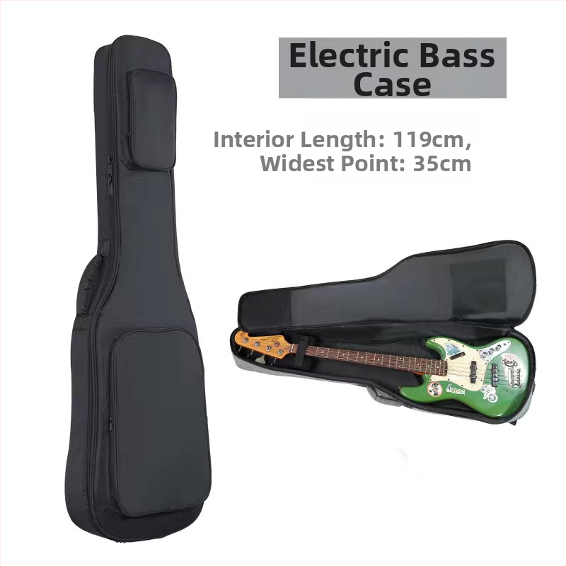 Taška na elektrickú gitaru a basgitaru, s hrubým polstrovaním, vonkajšia Oxford látka, vnútorná podšívka bavlna, batoh s oblúkovým ramenným popruhom