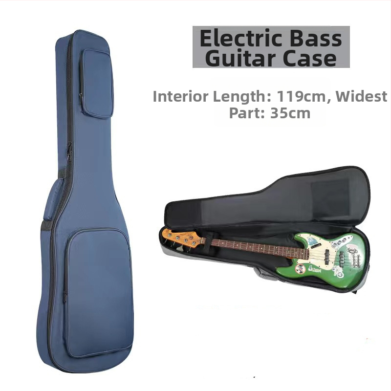 Taška na elektrickú gitaru a basgitaru, s hrubým polstrovaním, vonkajšia Oxford látka, vnútorná podšívka bavlna, batoh s oblúkovým ramenným popruhom