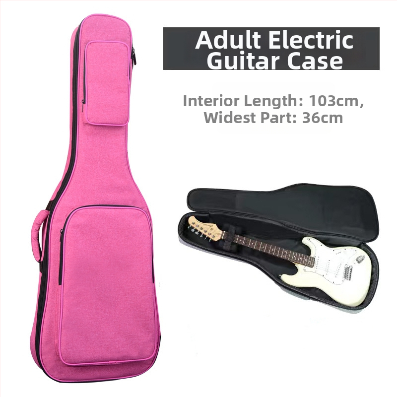 Taška na elektrickú gitaru a basgitaru, s hrubým polstrovaním, vonkajšia Oxford látka, vnútorná podšívka bavlna, batoh s oblúkovým ramenným popruhom