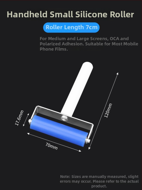 Deer Fairy nástroj na inštaláciu ochranného skla pre mobilný telefón s valčekom na tlak, silikónový valček na odstránenie prachu, OCA suché lepidlo, polarizovaný displej, ručné posúvanie kolieska