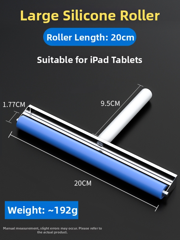 Deer Fairy nástroj na inštaláciu ochranného skla pre mobilný telefón s valčekom na tlak, silikónový valček na odstránenie prachu, OCA suché lepidlo, polarizovaný displej, ručné posúvanie kolieska