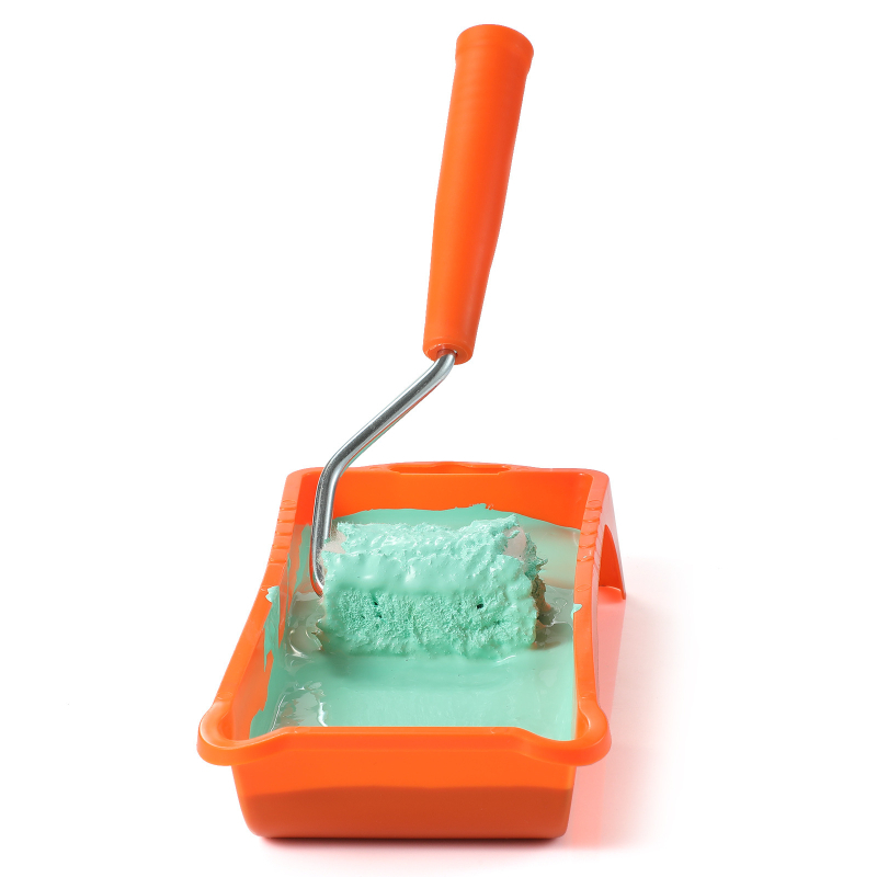 Súprava farieb: valček s hubkou a telo z A3 ocele pre dekoráciu stien