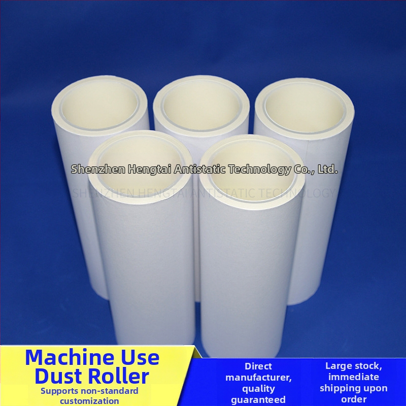 HT-98 Vonkajší gumový valec pre PP lepiacu prachový papierový rol – priemer bubna 76 mm, priemer hriadeľa 76 mm, dĺžka bubna 20000