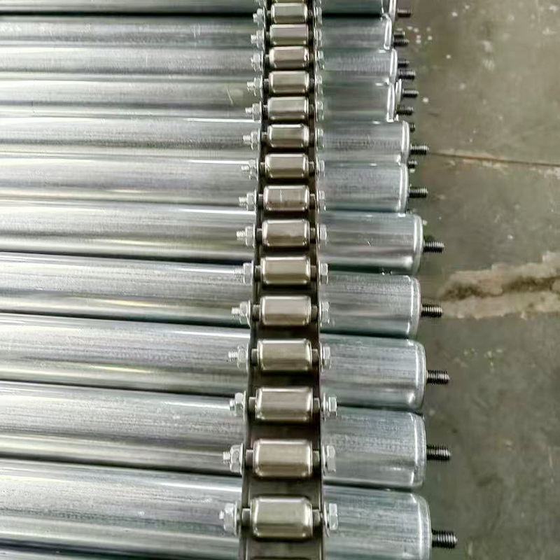 Ανενεργός κυλινδρικός μεταφορέας για βιομηχανικές ζώνες; σωλήνες από ανοξείδωτο χάλυβα ή χάλυβα άνθρακα