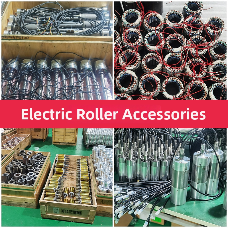 Elektrický valček s ozubením pre dopravné pásy, galvanizovaná oceľ, Ø30 valec, Ø20 hriadeľ, dĺžka 20 mm