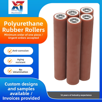 Gumený val s PU jadrom pre stroje a dopravníky, odolný voči opotrebeniu a protiskĺzny, mechanický pohon