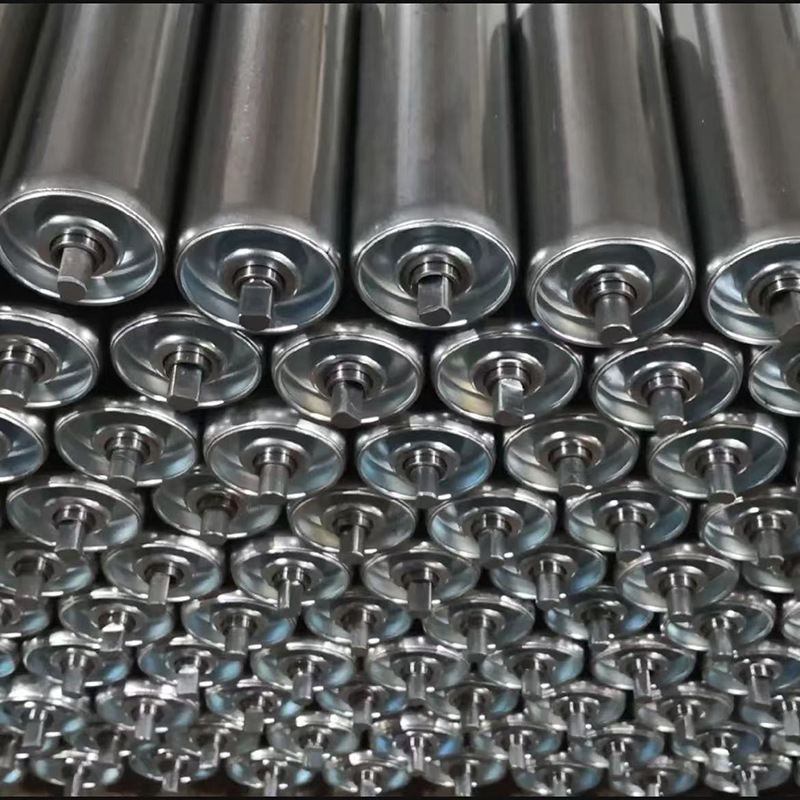 Rolă din dinți industrială pentru linii de transport, țeavă din oțel inoxidabil, suprafață galvanizată, diametrele cilindrului și axului personalizabile