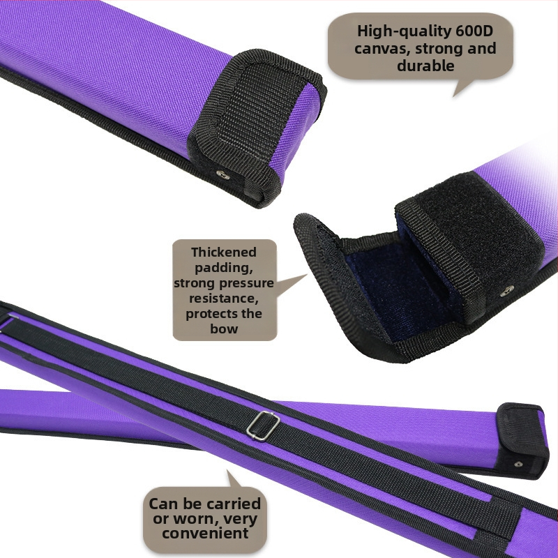 Violet taška na hudobné nástroje s puzdrom na husľový luk pre husle, violončelo a kontrabas