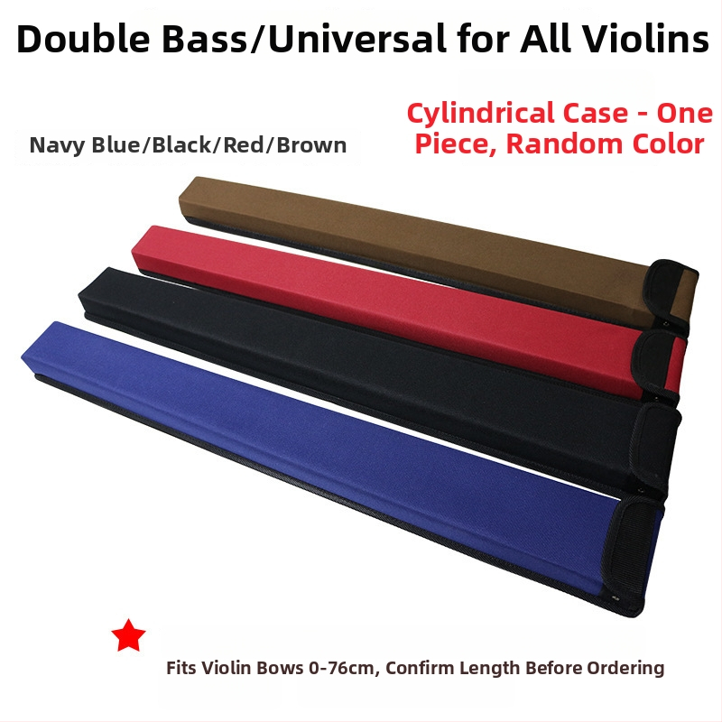 Violet taška na hudobné nástroje s puzdrom na husľový luk pre husle, violončelo a kontrabas
