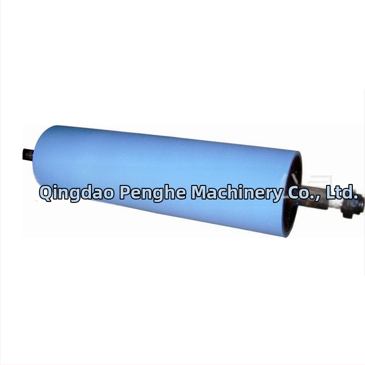Gumený valec s PU polyuretánovou povrchovou úpravou a silikónovou gumou, telo valca z inžinierskeho plastu, Penghe Machinery