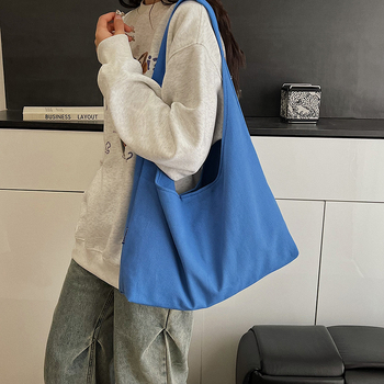 Bucket Tote Bag, Καμβάς, Μαγνητικό Κλείσιμο, Εσωτερική Θήκη Με Φερμουάρ, Θήκη Για Τηλέφωνο, Λαμιναρισμένη Θήκη Με Φερμουάρ, Αστικό Απλό Στυλ, Άνοιξη 2025
