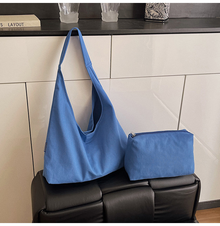 Bucket Tote Bag, Καμβάς, Μαγνητικό Κλείσιμο, Εσωτερική Θήκη Με Φερμουάρ, Θήκη Για Τηλέφωνο, Λαμιναρισμένη Θήκη Με Φερμουάρ, Αστικό Απλό Στυλ, Άνοιξη 2025