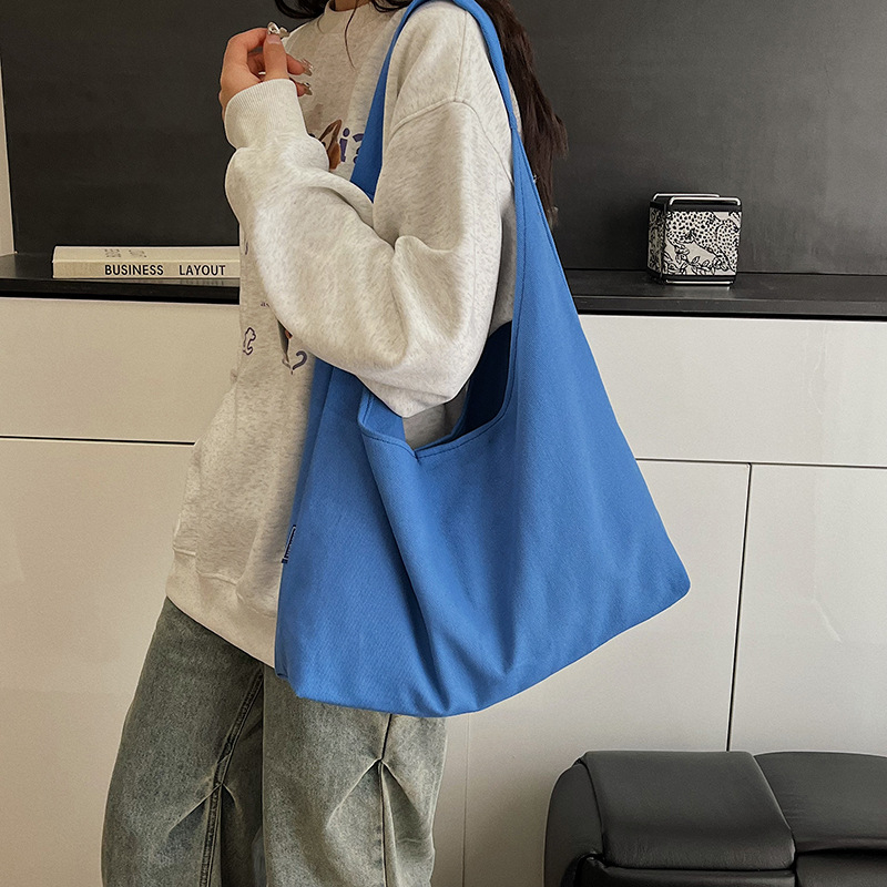 Bucket Tote Bag, Καμβάς, Μαγνητικό Κλείσιμο, Εσωτερική Θήκη Με Φερμουάρ, Θήκη Για Τηλέφωνο, Λαμιναρισμένη Θήκη Με Φερμουάρ, Αστικό Απλό Στυλ, Άνοιξη 2025