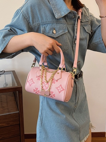 Τσάντα PU ώμου, crossbody, οριζόντια τετράγωνη μορφή, κλείσιμο με φερμουάρ, εσωτερικά τσεπάκια: τσεπή με φερμουάρ, θήκη τηλεφώνου, θήκη για φορητό υπολογιστή, χειμερινό μοντέλο 2025