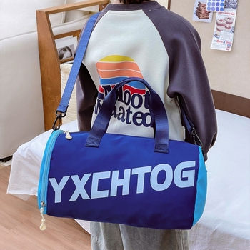 Παιδική τσάντα ταξιδιού με ιμάντα στον ώμο – unisex, ultra-ελαφριά, διαπνέουσα, ανθεκτική στη φθορά, με σχέδιο μεγάλων γραμμάτων (ύφασμα Oxford)