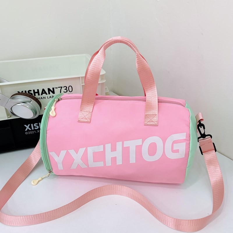 Παιδική τσάντα ταξιδιού με ιμάντα στον ώμο – unisex, ultra-ελαφριά, διαπνέουσα, ανθεκτική στη φθορά, με σχέδιο μεγάλων γραμμάτων (ύφασμα Oxford)