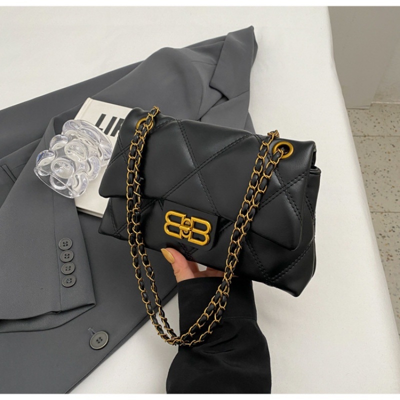 Τσάντα crossbody PU, μικρή τετράγωνη σχεδίαση, κλείσιμο latch, εσωτερικές τσέπες με φερμουάρ και θήκη για κινητό