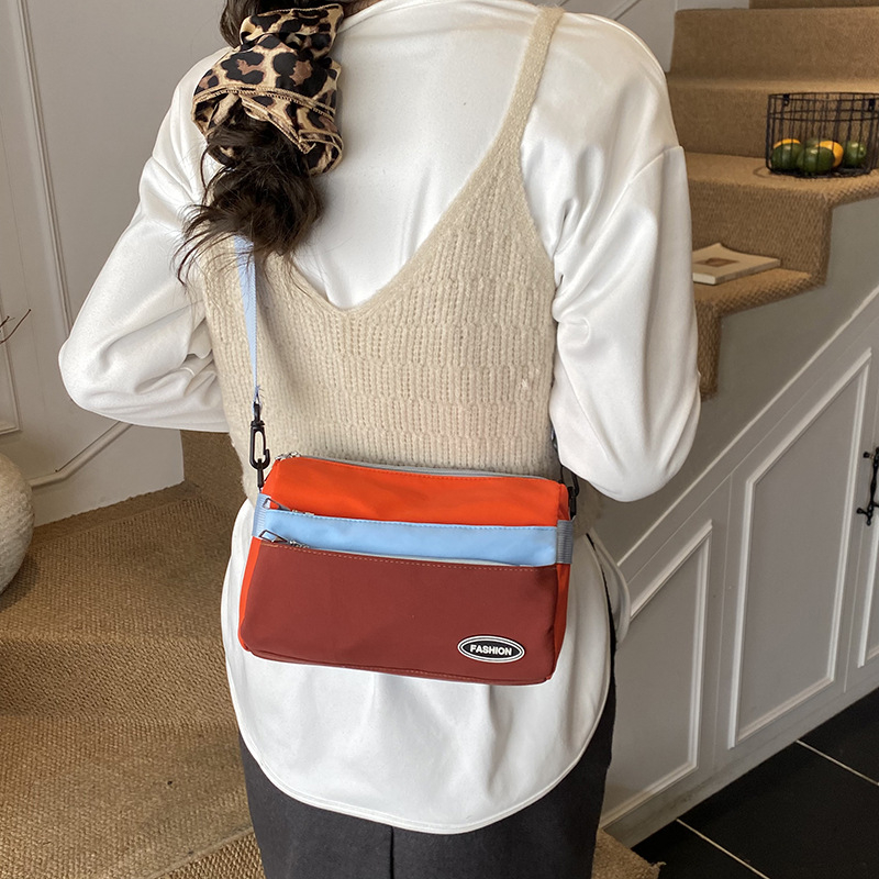 Παιδική τσάντα crossbody από νάιλον για καθημερινά ταξίδια, με επένδυση πολυεστέρα, γεωμετρικό σχέδιο, αναπνεύσιμη κατασκευή, κατάλληλη για μαθητές δημοτικού