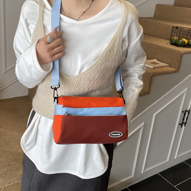 Παιδική τσάντα crossbody από νάιλον για καθημερινά ταξίδια, με επένδυση πολυεστέρα, γεωμετρικό σχέδιο, αναπνεύσιμη κατασκευή, κατάλληλη για μαθητές δημοτικού