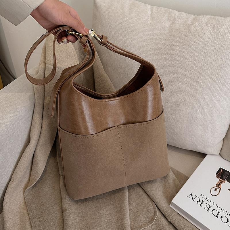 Τσάντα bucket crossbody — Casual στυλ, πολυεστέρας, επένδυση PU (Άνοιξη 2025 κυκλοφορία; καθημερινή χρήση)