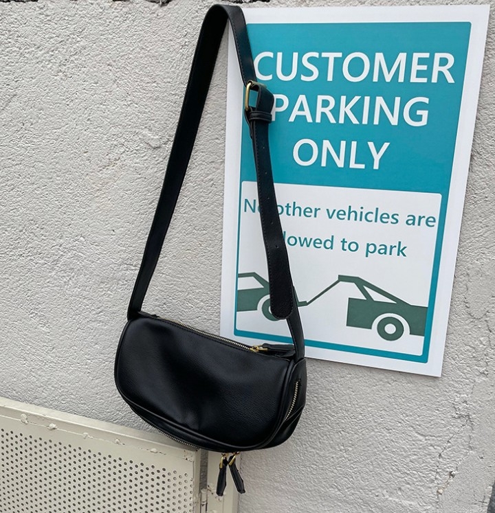 Τσάντα crossbody - στυλ δρόμου, PU δέρμα, τσάντα με σχήμα μαξιλαριού, κουτιού τύπου, με φερμουάρ