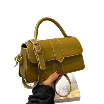 Corduroy γυναικεία τσάντα crossbody, μικρού τετράγωνου σχήματος, επένδυση PU, κλείσιμο με φερμουάρ, εσωτερική τσέπη με φερμουάρ τύπου sandwich