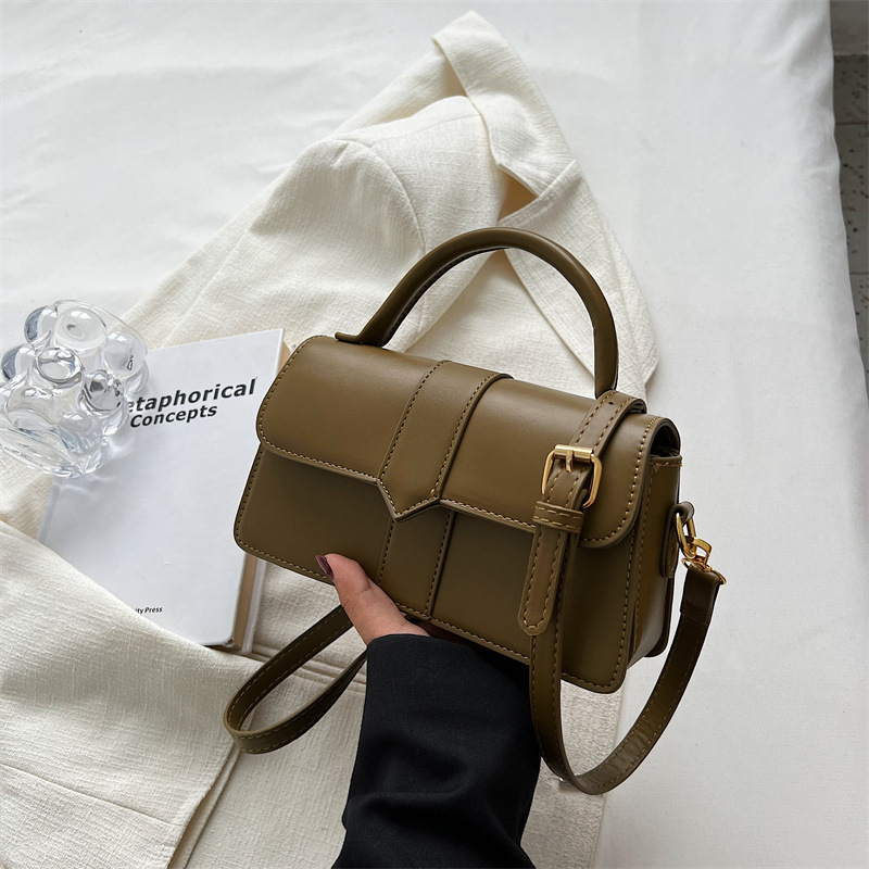 Corduroy γυναικεία τσάντα crossbody, μικρού τετράγωνου σχήματος, επένδυση PU, κλείσιμο με φερμουάρ, εσωτερική τσέπη με φερμουάρ τύπου sandwich