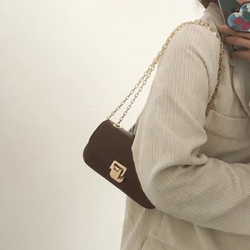 Corduroy τσαντάκι μασχάλης με αλυσίδα, crossbody, PU επένδυση, μάρκα Yinse, για χαλαρές μετακινήσεις (λανσαρισμένο άνοιξη 2018)
