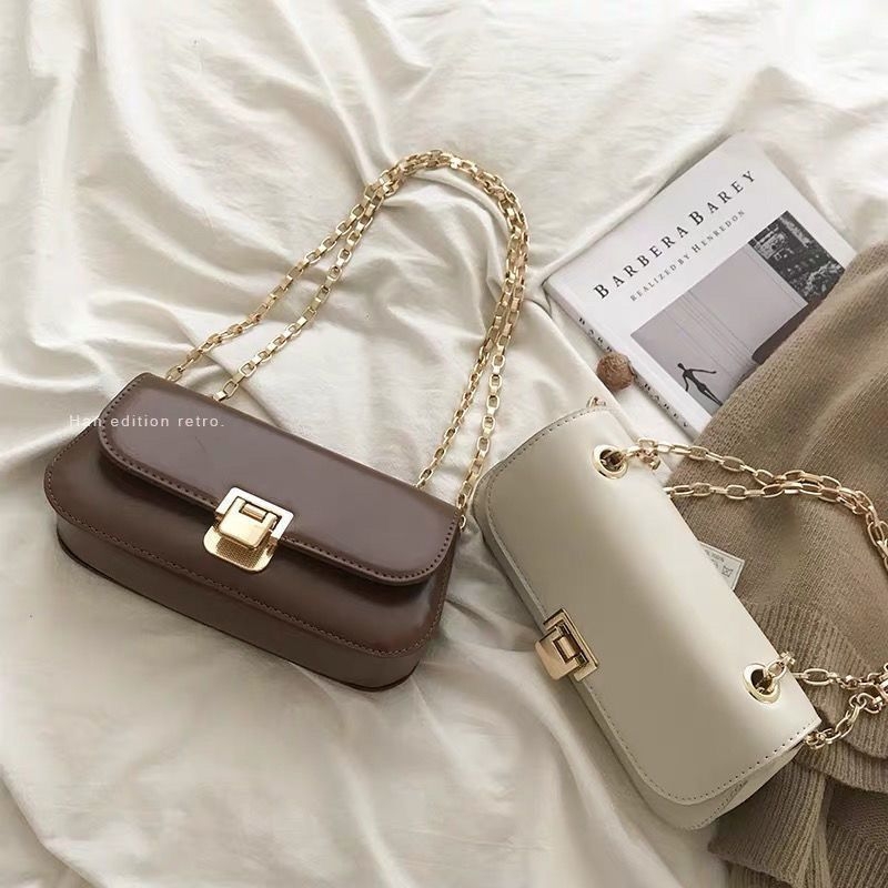 Corduroy τσαντάκι μασχάλης με αλυσίδα, crossbody, PU επένδυση, μάρκα Yinse, για χαλαρές μετακινήσεις (λανσαρισμένο άνοιξη 2018)