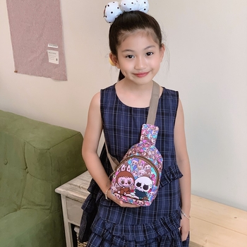 Παιδικό τσαντάκι crossbody, ελαφρύ, σχέδιο anime καρτούν, ύφασμα Oxford, επένδυση πολυεστέρα, unisex.