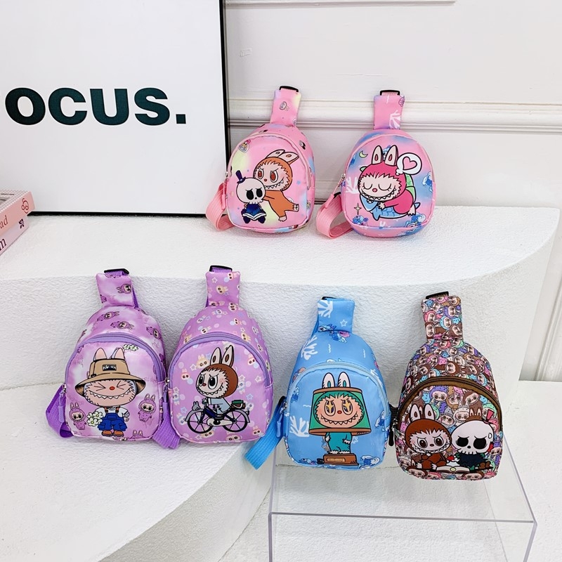 Παιδικό τσαντάκι crossbody, ελαφρύ, σχέδιο anime καρτούν, ύφασμα Oxford, επένδυση πολυεστέρα, unisex.