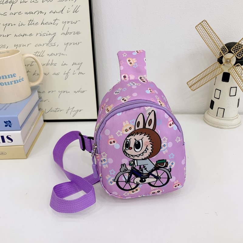 Παιδικό τσαντάκι crossbody, ελαφρύ, σχέδιο anime καρτούν, ύφασμα Oxford, επένδυση πολυεστέρα, unisex.