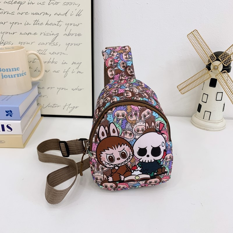 Παιδικό τσαντάκι crossbody, ελαφρύ, σχέδιο anime καρτούν, ύφασμα Oxford, επένδυση πολυεστέρα, unisex.