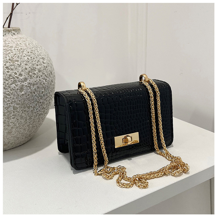 Τσάντα PU με στυλ δρόμου, crossbody τετραγωνικού σχήματος, με καπάκι και εσωτερική θήκη για κινητό