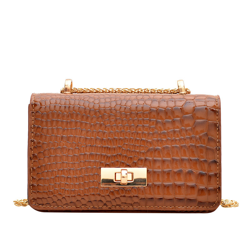 Τσάντα PU με στυλ δρόμου, crossbody τετραγωνικού σχήματος, με καπάκι και εσωτερική θήκη για κινητό