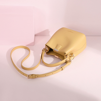 Γυναικεια PU bucket τσάντα, crossbody στυλ, μαγνητικό κλείσιμο, μονός ιμάντας