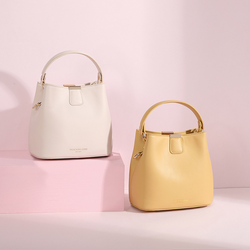 Γυναικεια PU bucket τσάντα, crossbody στυλ, μαγνητικό κλείσιμο, μονός ιμάντας