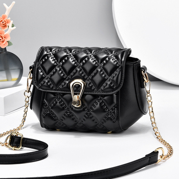 PU δερμάτινη κυκλική τσάντα crossbody με φερμουάρ και εσωτερικές θήκες