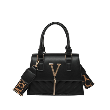 PU τετράγωνη τσάντα crossbody σε αστικό μινιμαλιστικό στυλ, οριζόντιου σχήματος, με μονή ιμάντα, εσωτερική θήκη για κινητό