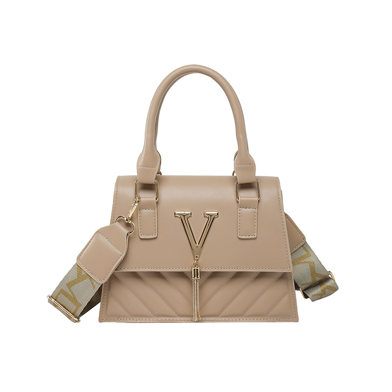 PU τετράγωνη τσάντα crossbody σε αστικό μινιμαλιστικό στυλ, οριζόντιου σχήματος, με μονή ιμάντα, εσωτερική θήκη για κινητό