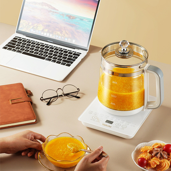 YALULU Y06 oală de sănătate din sticlă, capacitate 1.5–2 L, 110 V, 500–1000 W