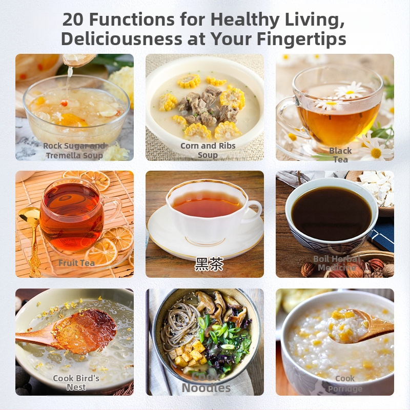 Cană de sănătate și maker de ceai cu corp din sticlă borosilicat, model XNR-22, capacitate sub 2 L, 220 V, putere sub 800 W, termostat digital cu atingere, potrivit pentru 2–3 persoane