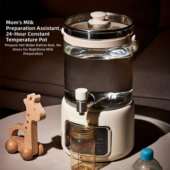 Oală electrică de sănătate cu corp din sticlă și vas interior din sticlă, capacitate 3–4 L, putere 1000W la 220V, termostat digital cu control microcomputer, model KBE831