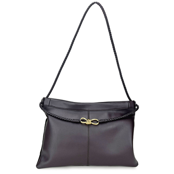 Γυναικεία crossbody δερμάτινη τσάντα, αστικός μινιμαλισμός, δέρμα δεύτερου στρώματος βοοειδών, οριζόντιο τετράγωνο σχήμα, μαγνητικό κλείσιμο