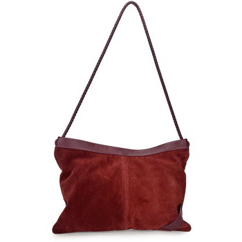 Γυναικεία crossbody δερμάτινη τσάντα, αστικός μινιμαλισμός, δέρμα δεύτερου στρώματος βοοειδών, οριζόντιο τετράγωνο σχήμα, μαγνητικό κλείσιμο