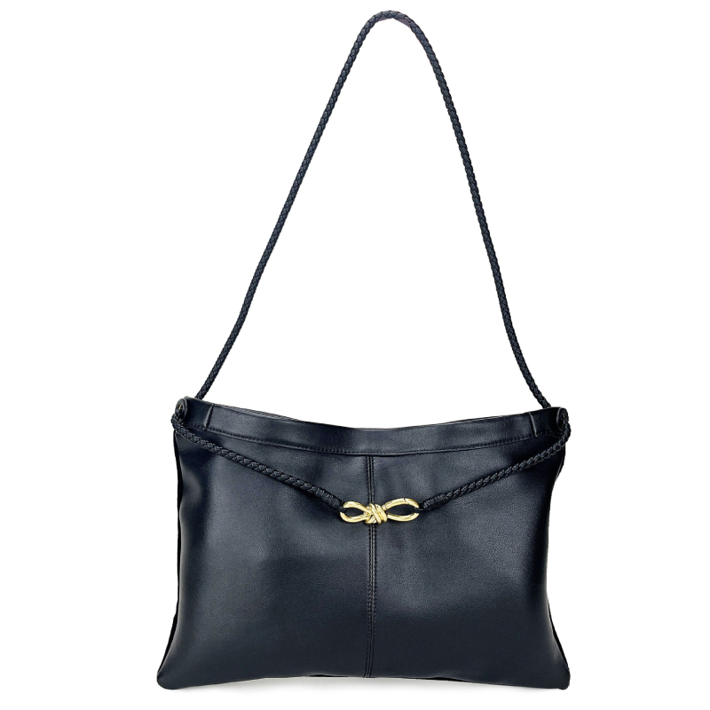 Γυναικεία crossbody δερμάτινη τσάντα, αστικός μινιμαλισμός, δέρμα δεύτερου στρώματος βοοειδών, οριζόντιο τετράγωνο σχήμα, μαγνητικό κλείσιμο