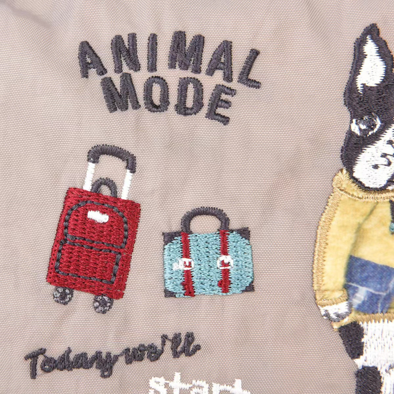 Geantă de umăr cu fermoar, poliester, formă orizontală pătrată, buzunare pentru telefon și card de identificare, curea simplă