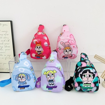 Bubble Mart Cry Baby παιδική crossbody τσάντα — εξωτερικό νάιλον, επένδυση πολυεστέρα, σχέδιο anime, μείωση βάρους και προστασία της σπονδυλικής στήλης, κατάλληλη για νηπιαγωγείο