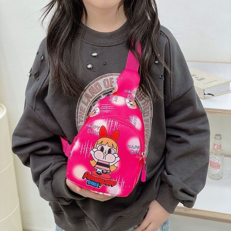 Bubble Mart Cry Baby παιδική crossbody τσάντα — εξωτερικό νάιλον, επένδυση πολυεστέρα, σχέδιο anime, μείωση βάρους και προστασία της σπονδυλικής στήλης, κατάλληλη για νηπιαγωγείο